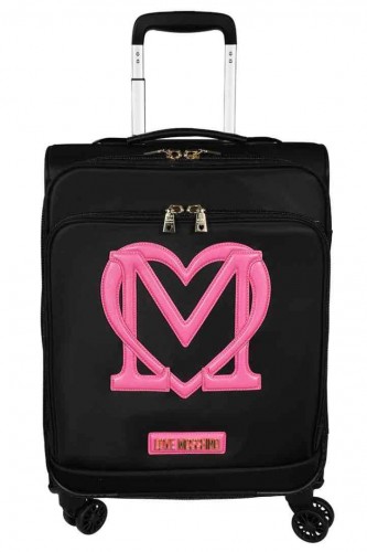 Moschino Love Μαύρη Φούξια Βαλίτσα JC5101PP1GKX000C 